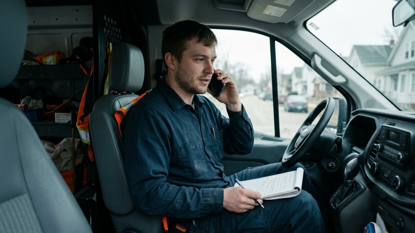 Dispatcher answering the 24/7 emergency line