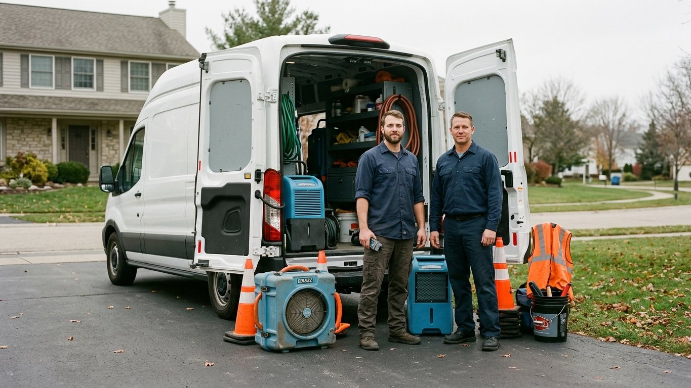 Restoration company credentials and insurance documentation