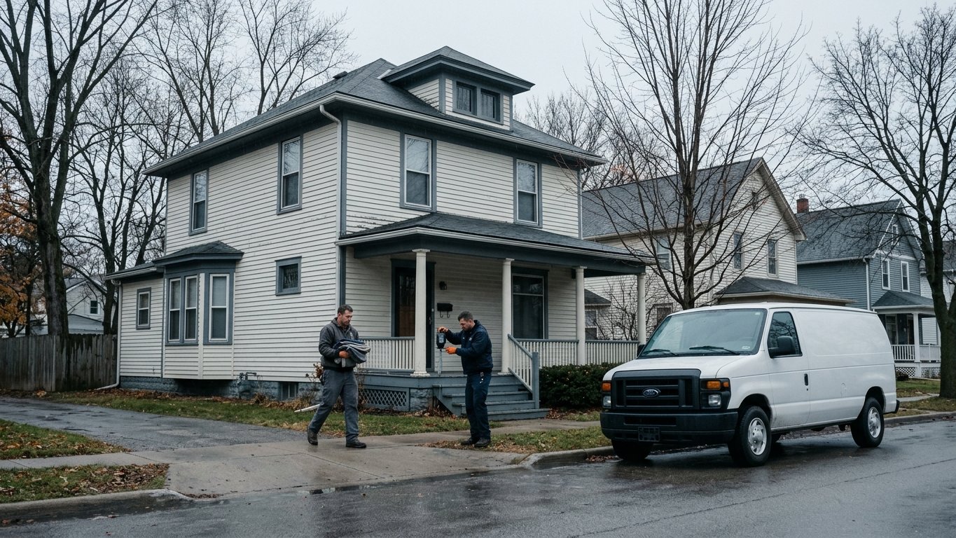 Water damage restoration work in Ypsilanti, Michigan